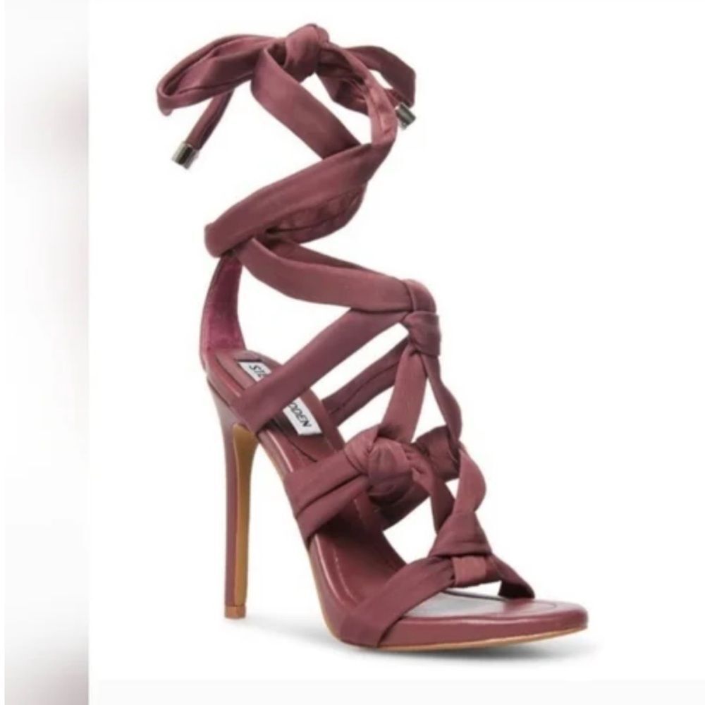 Steve Madden Maroon Wrap Heels